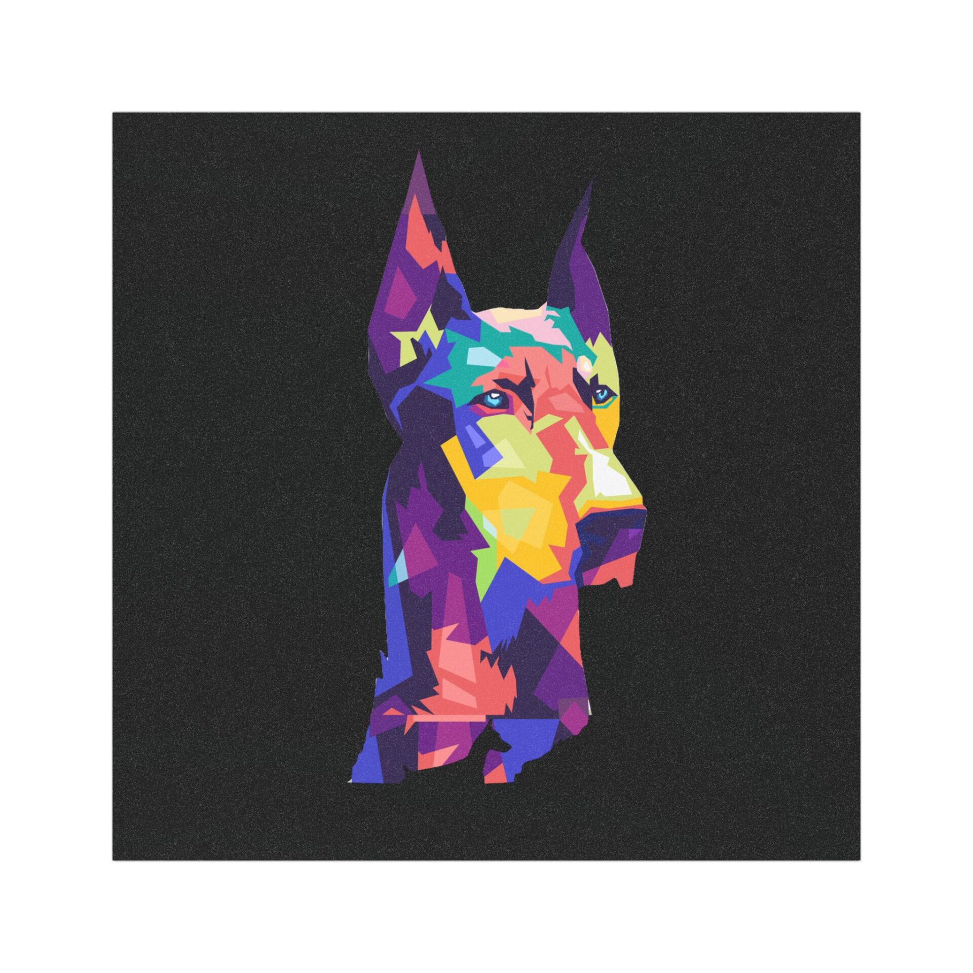 Abstract Doberman Car Magnet