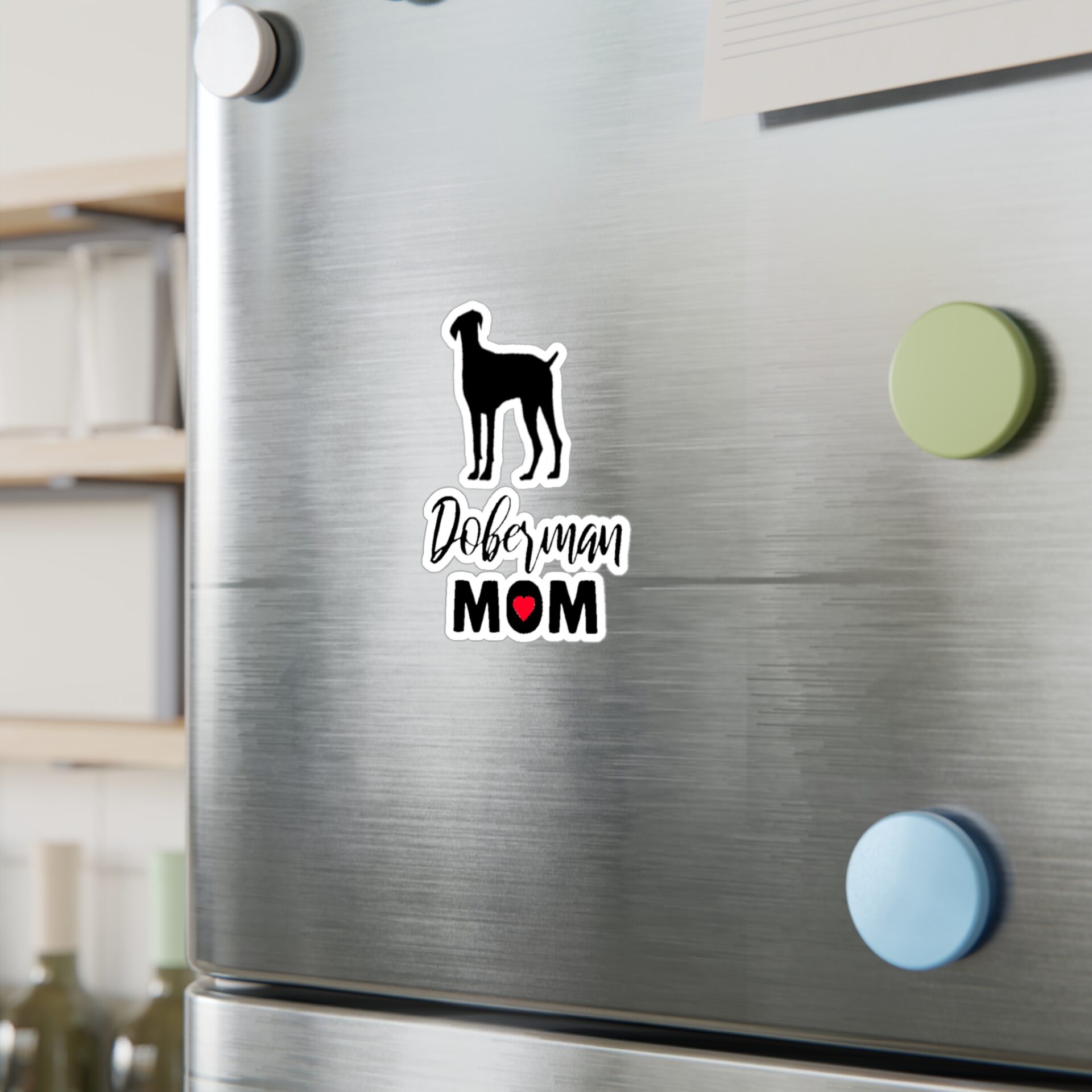 Doberman Mom Indoor/Outdoor Sticker 2 - Image 3
