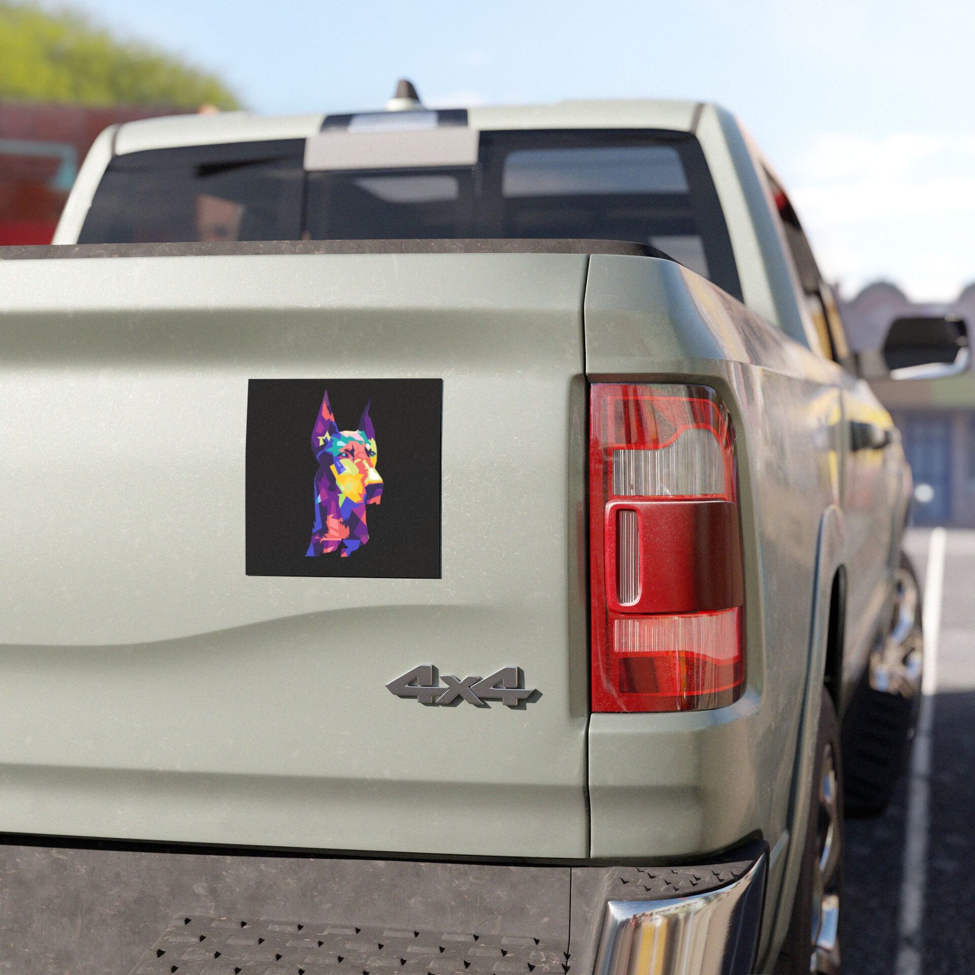 Abstract Doberman Car Magnet - Image 3